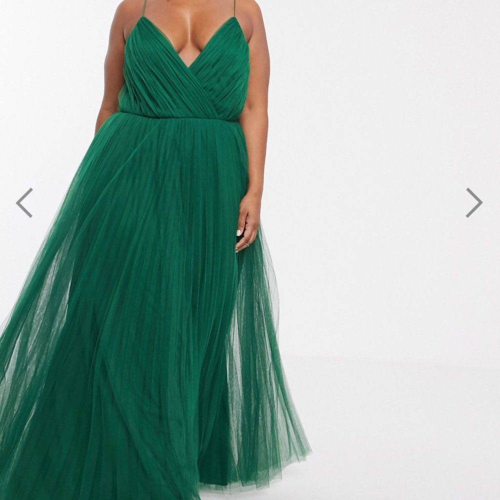 ASOS Green Tule Dress